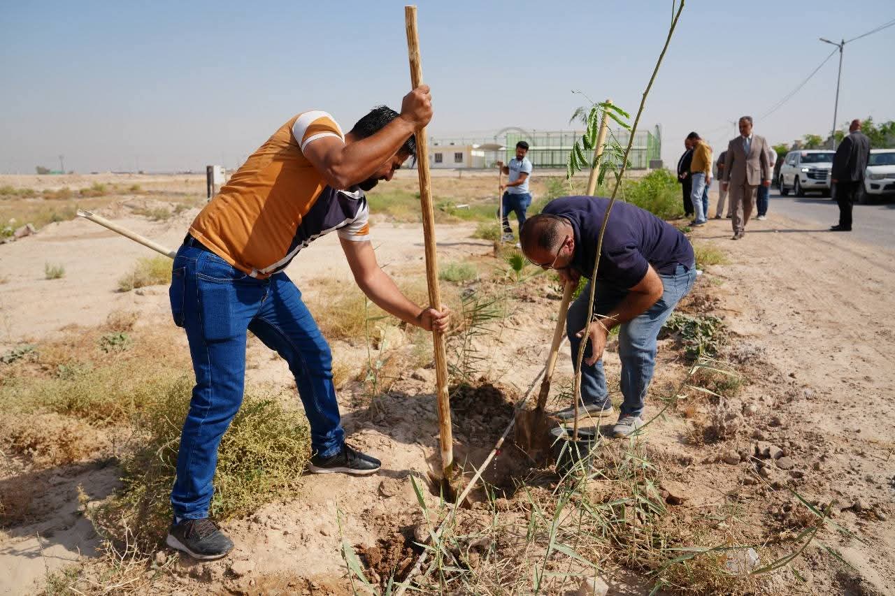 University of Fallujah Continues Tree-Planting Campaigns at the New University City Site