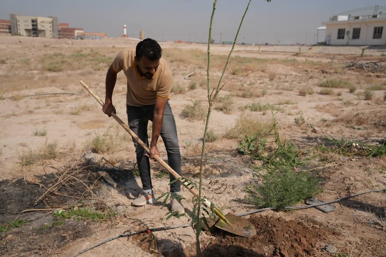 University of Fallujah Continues Tree-Planting Campaigns at the New University City Site