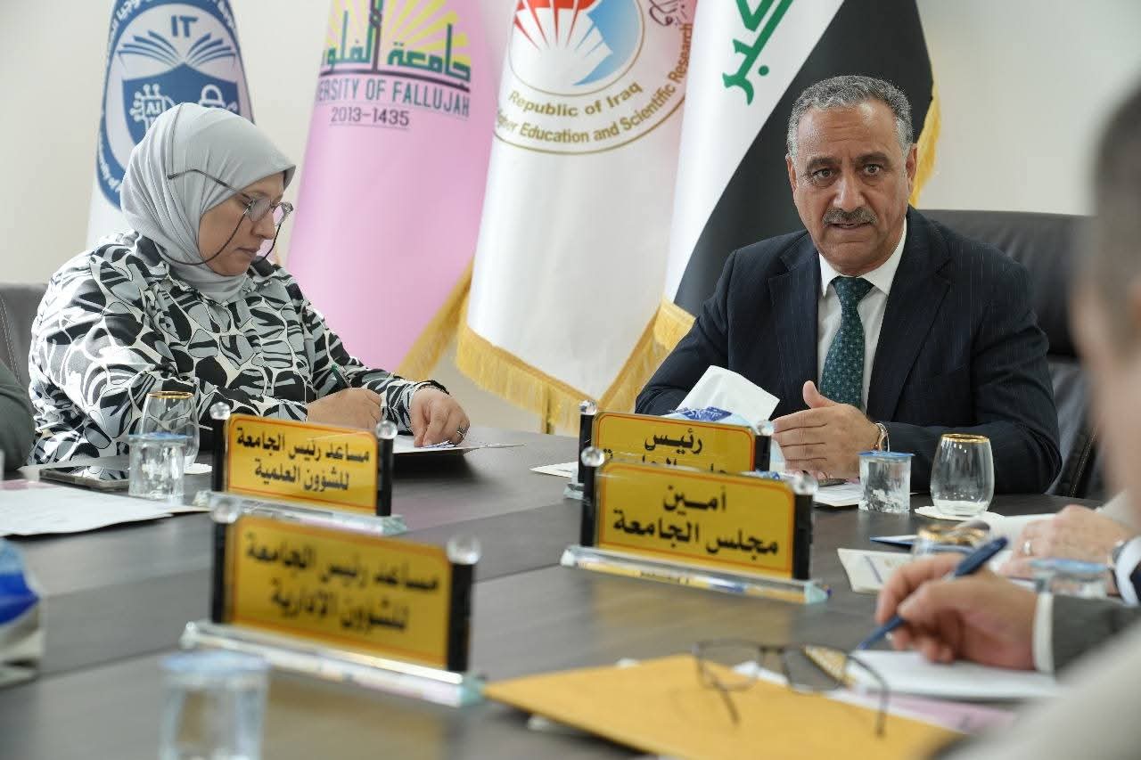 مجلس جامعة الفلوجة يعقد جلسته الاعتيادية الثانية للعام الدراسي 2025-2026  