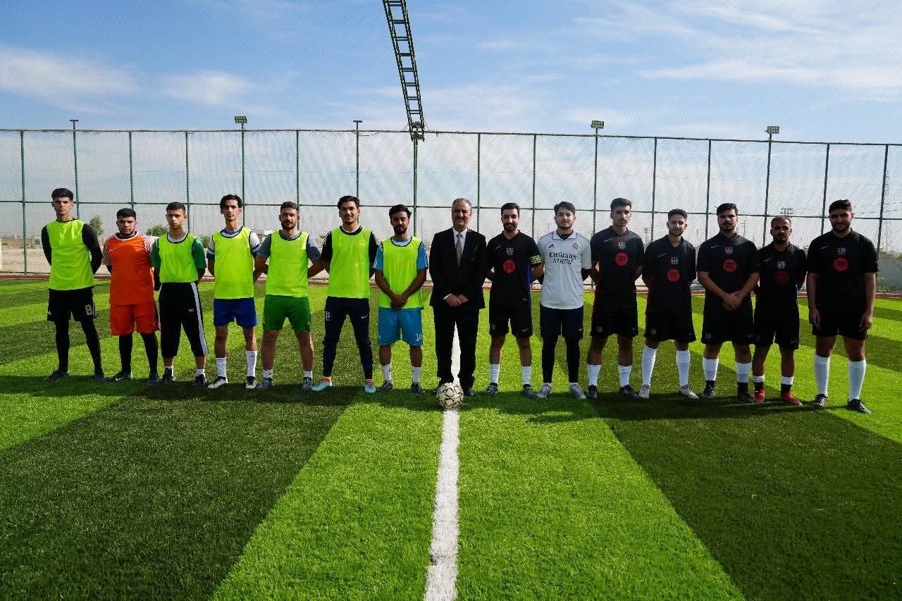 Inauguration of the new seven-a-side football pitch