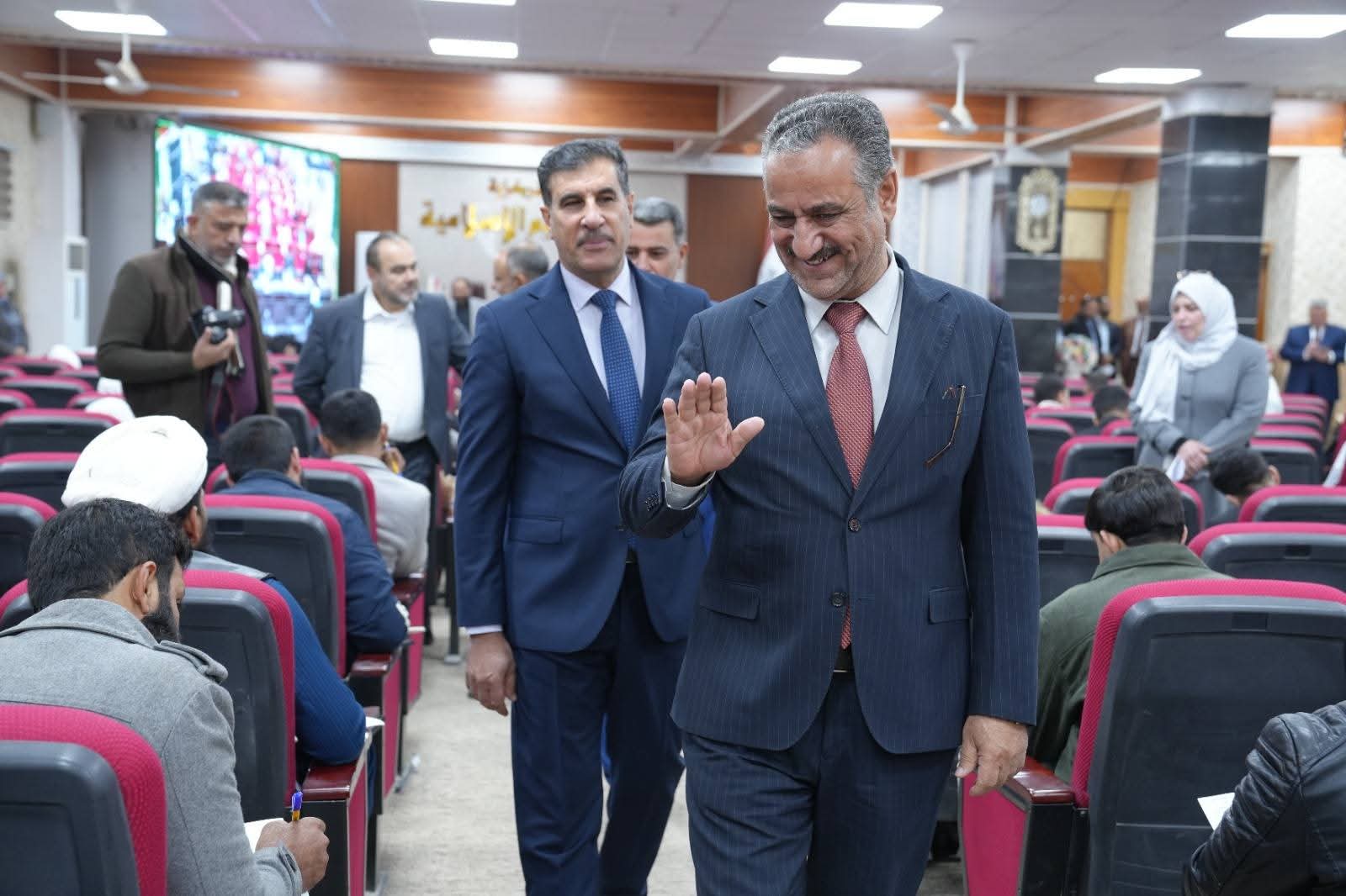 The university president is monitoring the examination process in the colleges.