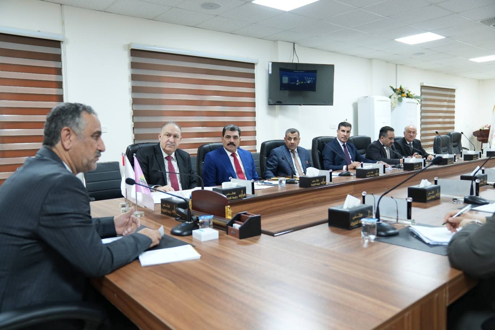 مجلس الجامعة يعقد جلسته الاعتيادية الثالثة 