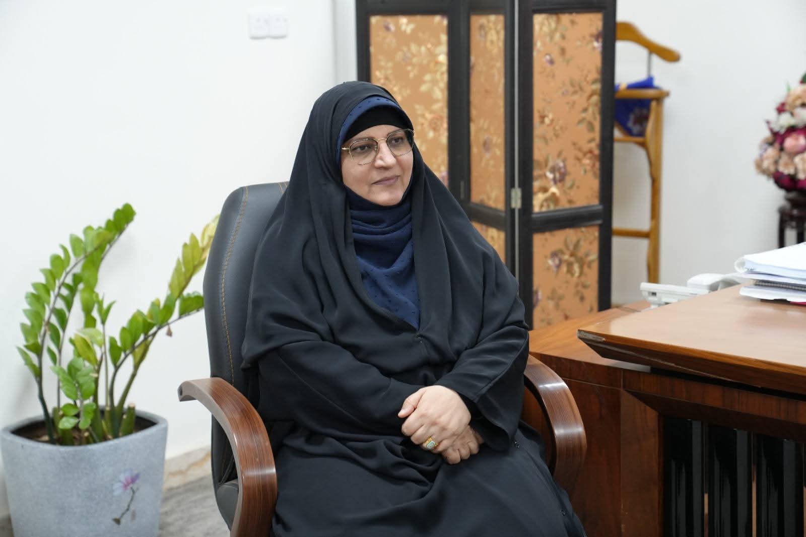 University President Receives Al-Zahra University Delegation