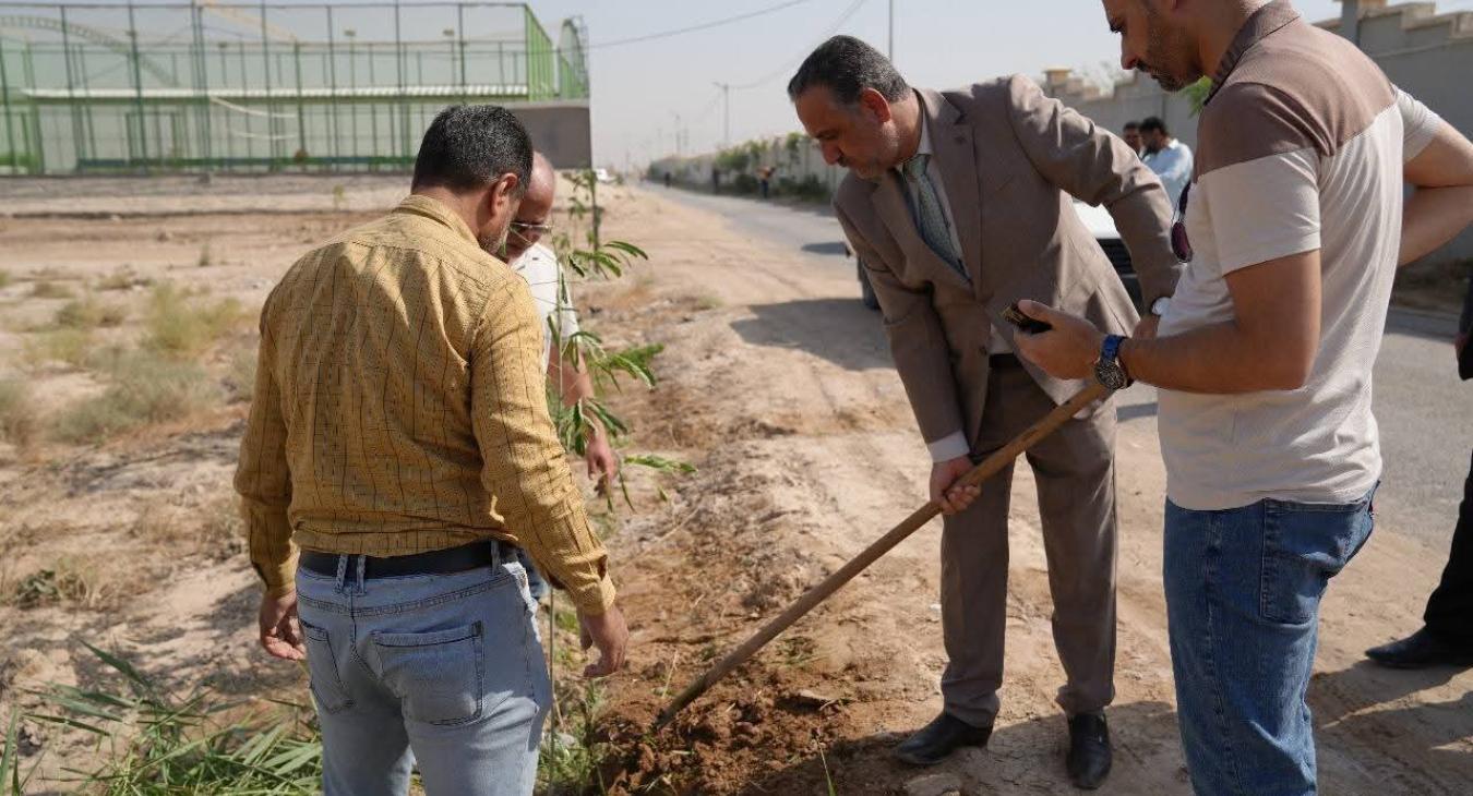 University of Fallujah Continues Tree-Planting Campaigns at the New University City Site