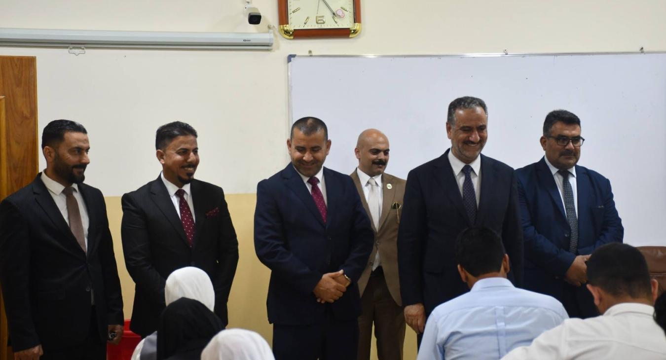 President of the University of Fallujah Follows Up on Examinations at the College of Administration and Economics 