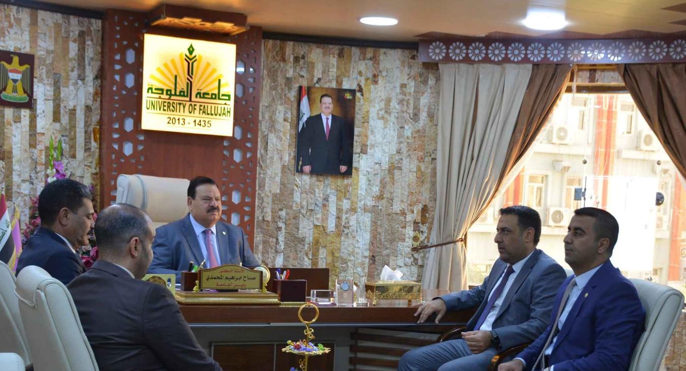 A ministerial team visits the University of Fallujah to monitor and measure the digital maturity of academic institutions