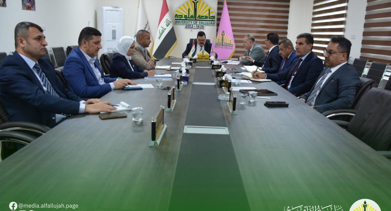 The President of the University of Fallujah chairs the second session of the University Council for the academic year 2023-2024