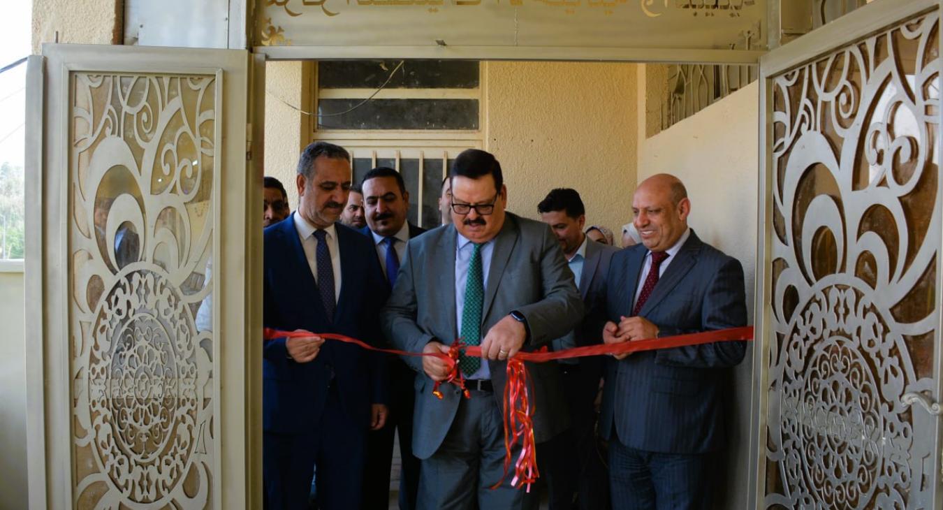 The President of the University of Fallujah inaugurates the new building of the Center for Biological and Environmental Technologies