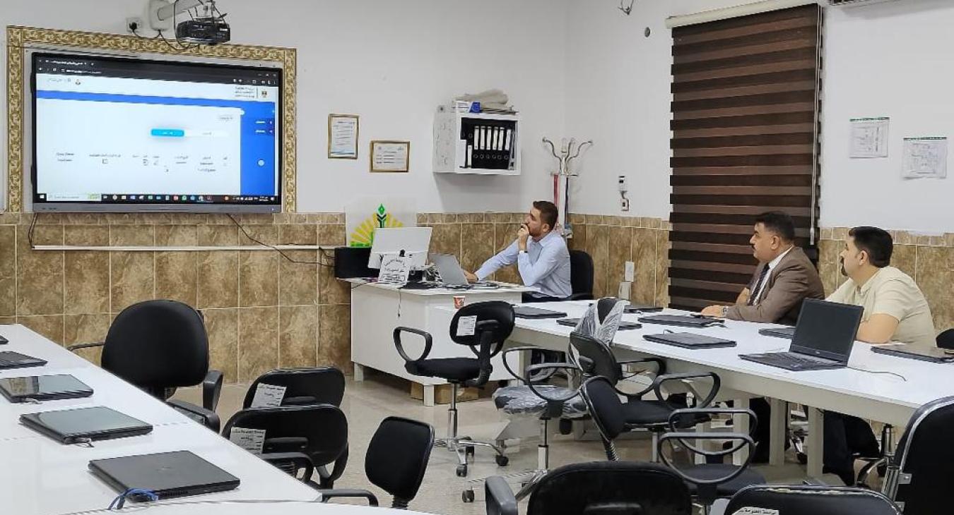 The University of Fallujah organizes a training workshop on the mechanism of operation of the health platform for issuing secured documents electronically