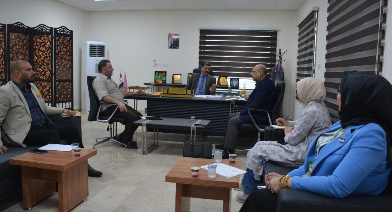 Assistant President of the University of Fallujah for Administrative Affairs chairs the meeting of the organizing committee of the Third International Periodic Conference on Information and Science