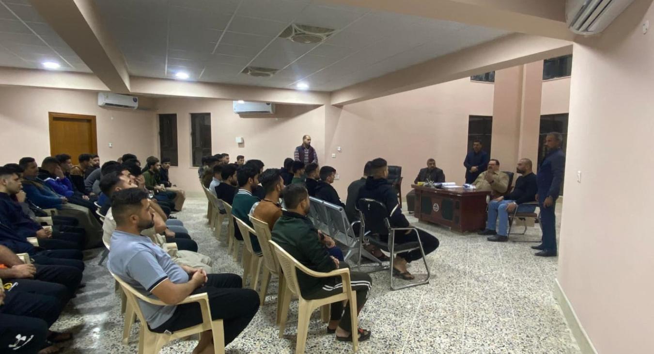 The President of Fallujah University conducts a night field visit to the student housing complex in the new university city