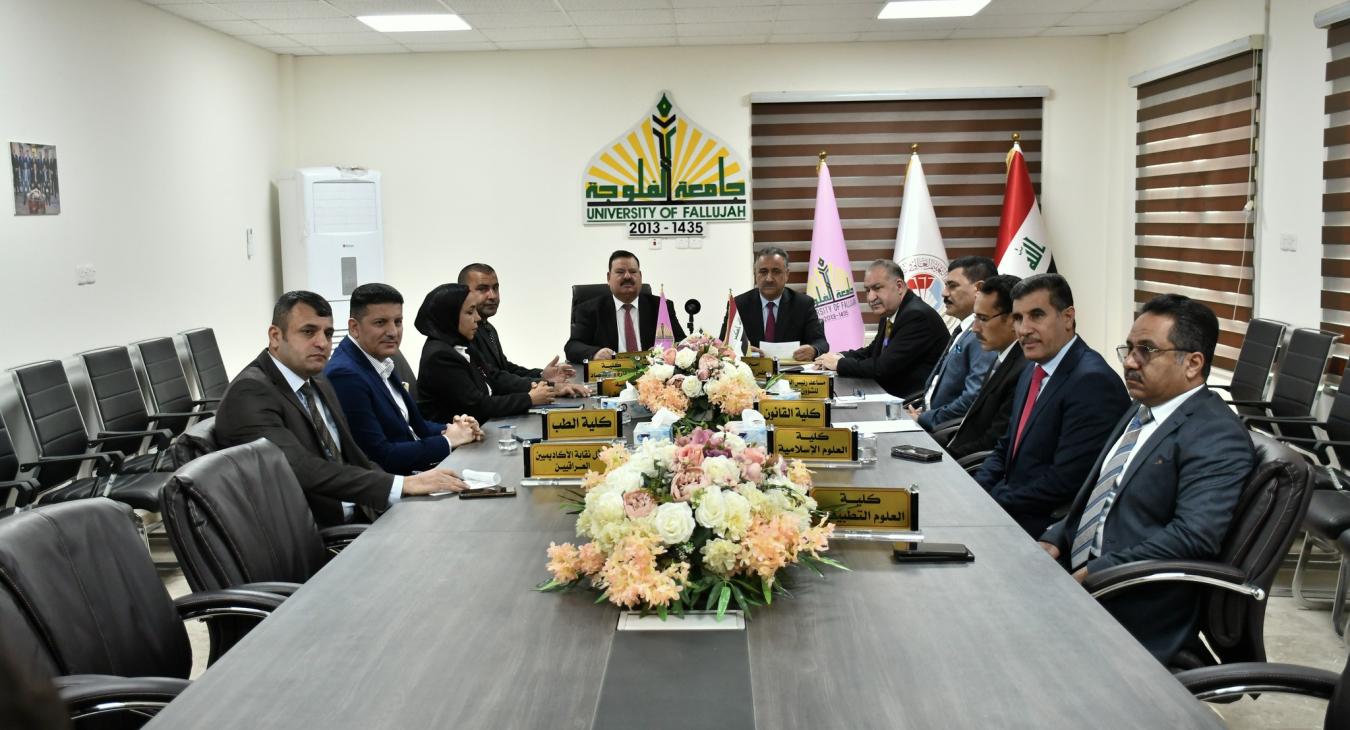 The University of Fallujah witnesses the ceremony of handing over and receiving the duties of the university presidency