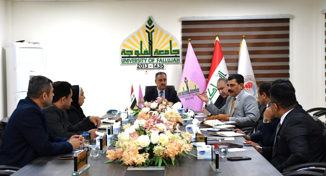 The Fallujah University Council holds its fifth session for the 2023-2024 academic year