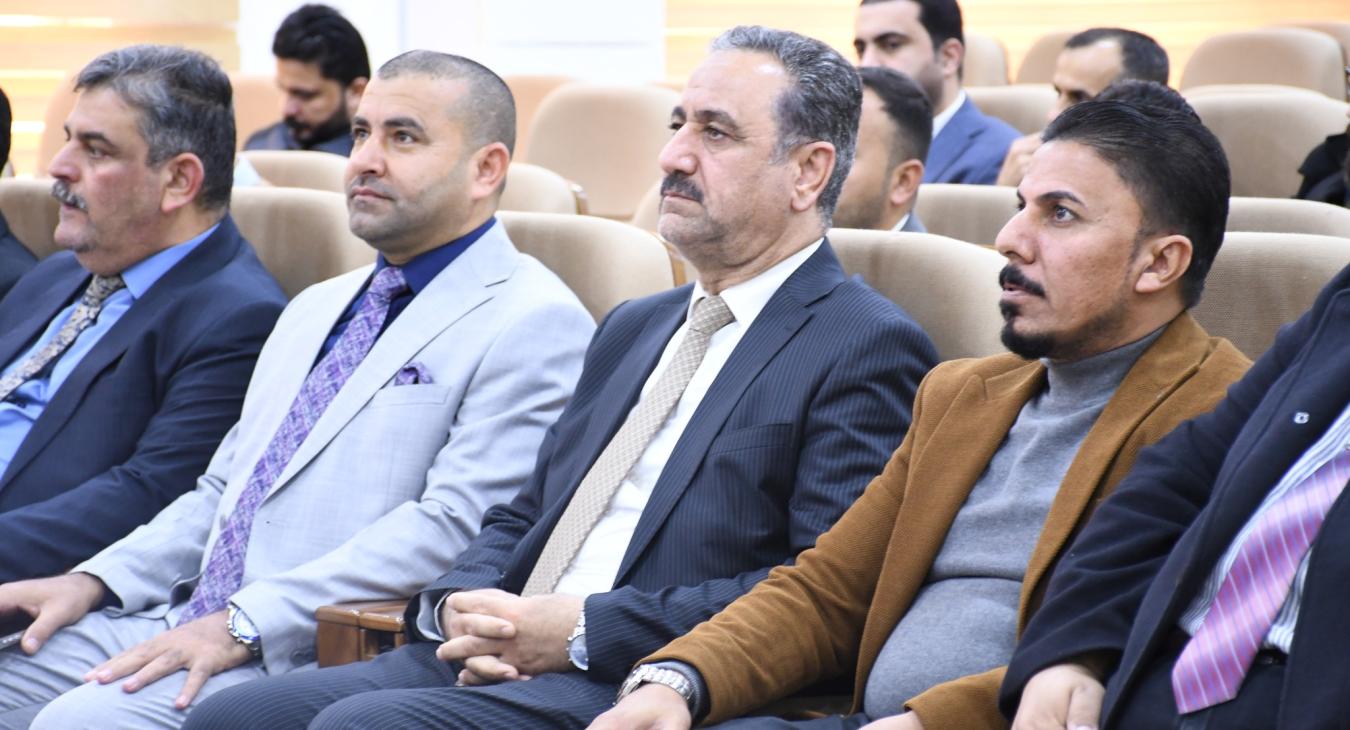 The President of the University of Fallujah attends a training course at the College of Administration and Economics on the administrative and technical requirements for applying academic accreditation standards