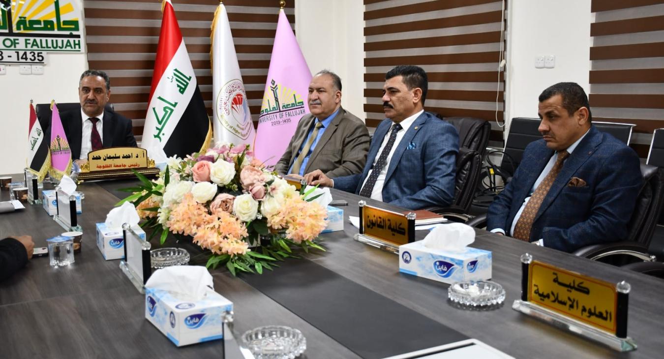 The Fallujah University Council holds its first extraordinary meeting for the 2023-2024 academic year