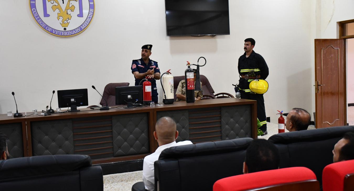 Fallujah University organizes a workshop on civil defense, public safety, prevention and first aid