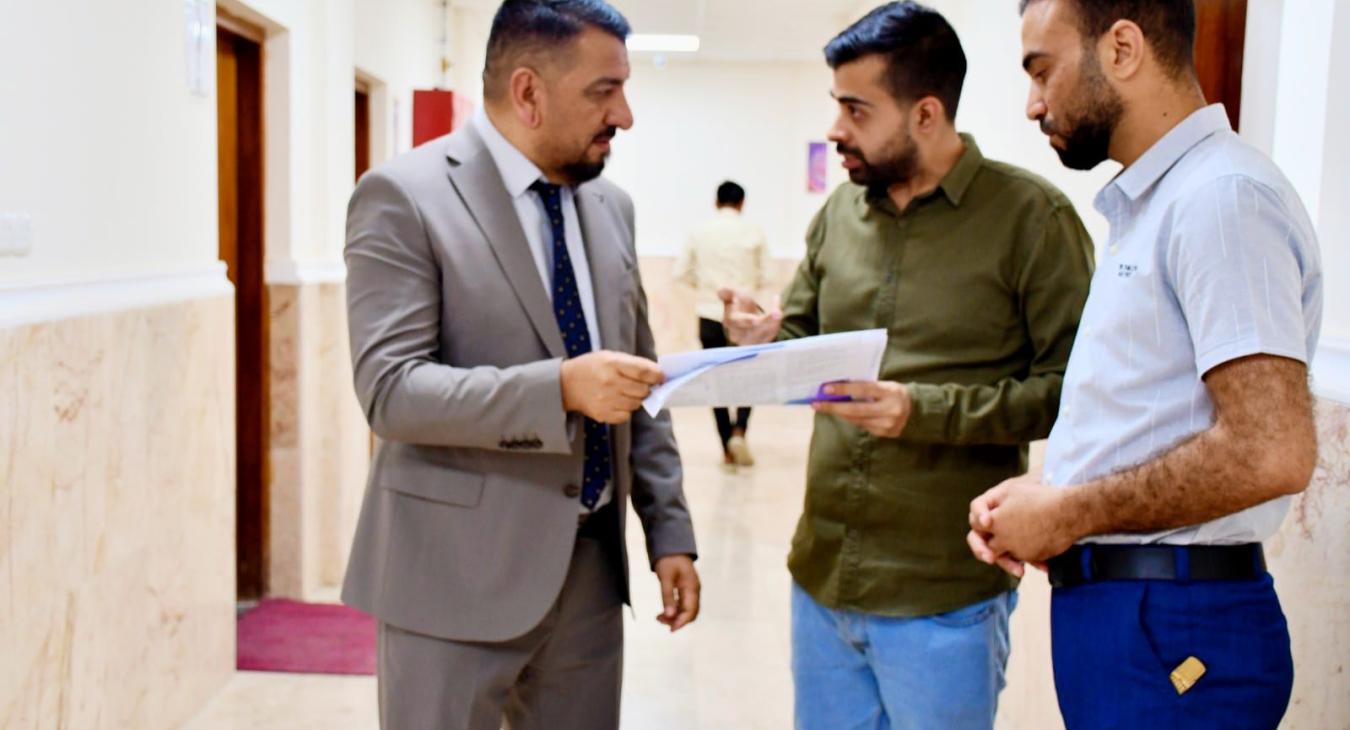 Fallujah University organizes an information campaign about the “Participate in the Battle of Corruption” competition