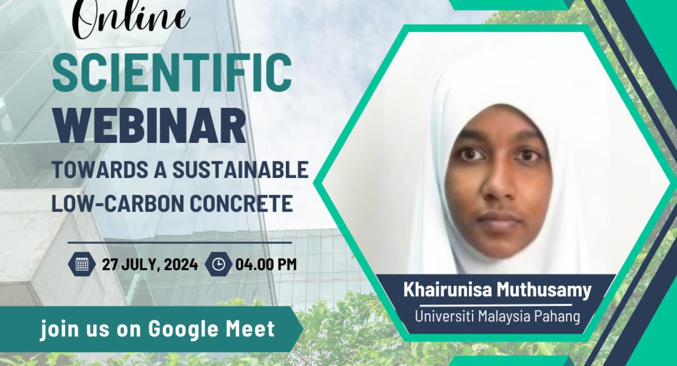 Advertisement | A virtual scientific symposium entitled “Towards low-carbon sustainable concrete”