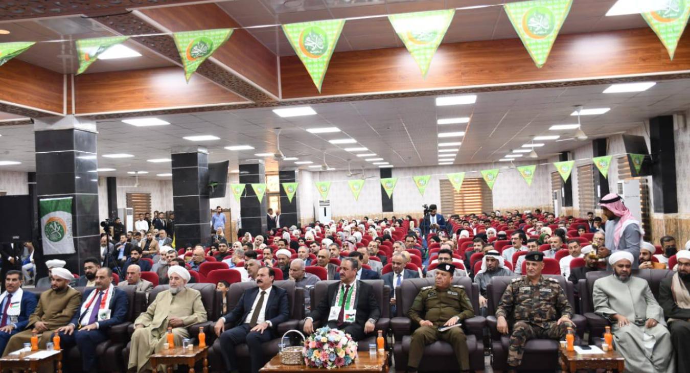 The President of the University of Fallujah sponsors the annual ceremony to commemorate the Prophet’s birthday in the College of Islamic Sciences