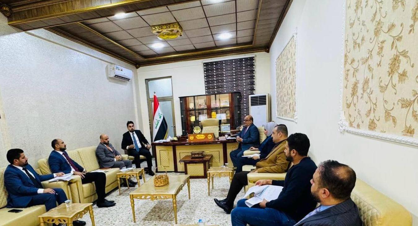 The University of Fallujah participates in the first meeting of the committee concerned with combating illegal immigration