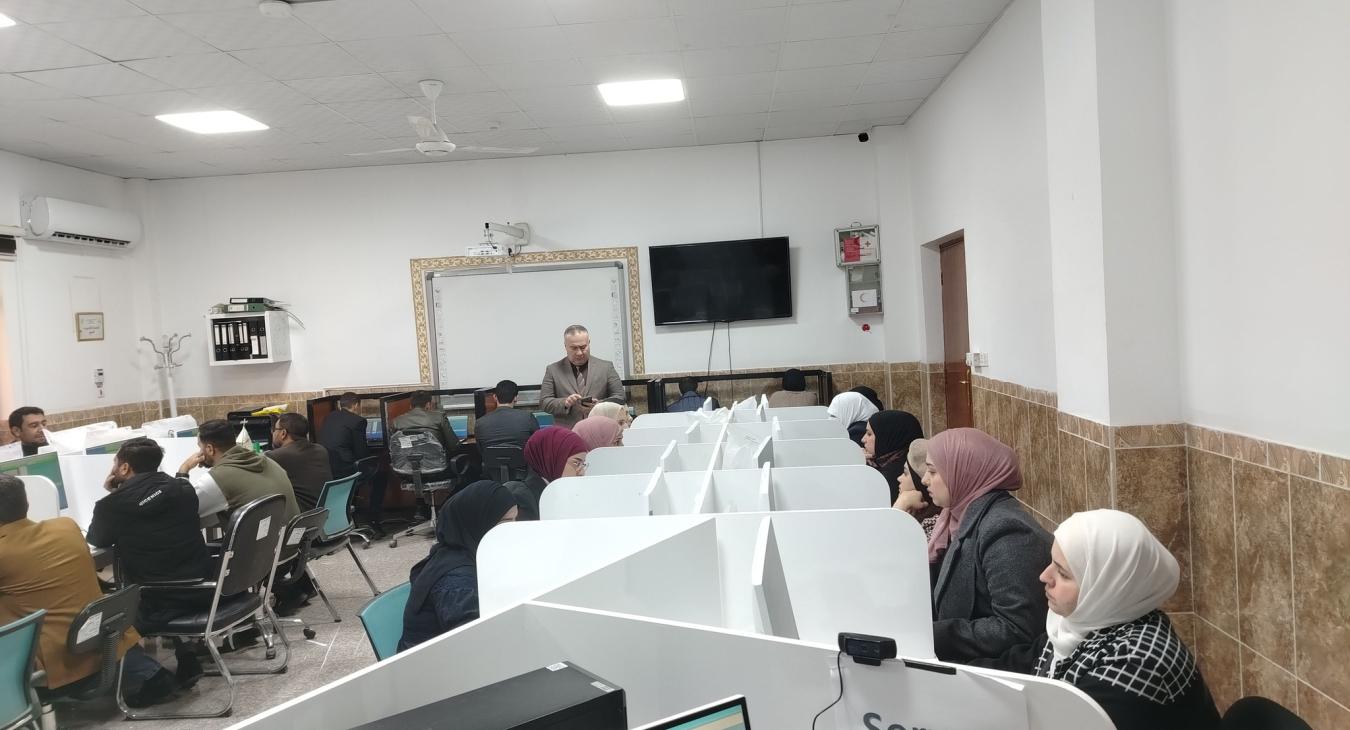 Completion of the electronic exam for postgraduate students / College of Islamic Sciences
