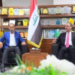 The University President receives the Technical Deputy Governor of Anbar.